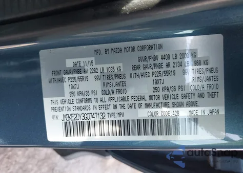 2016 Mazda Cx-5 Grand Touring from USA, damaged, VIN JM3KE2DY3G0747132